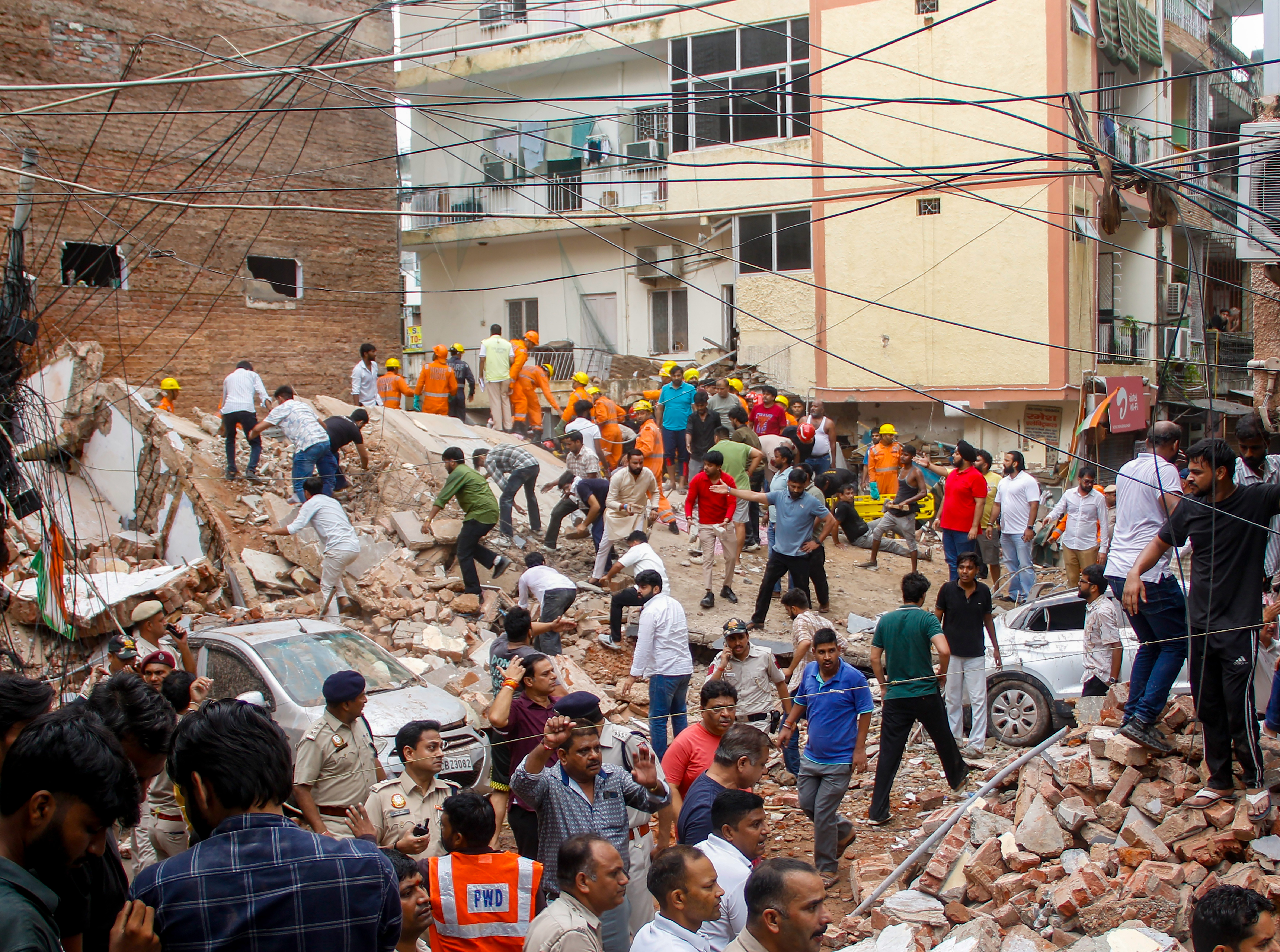 PM Modi expresses grief over loss of life in Delhi building collapse