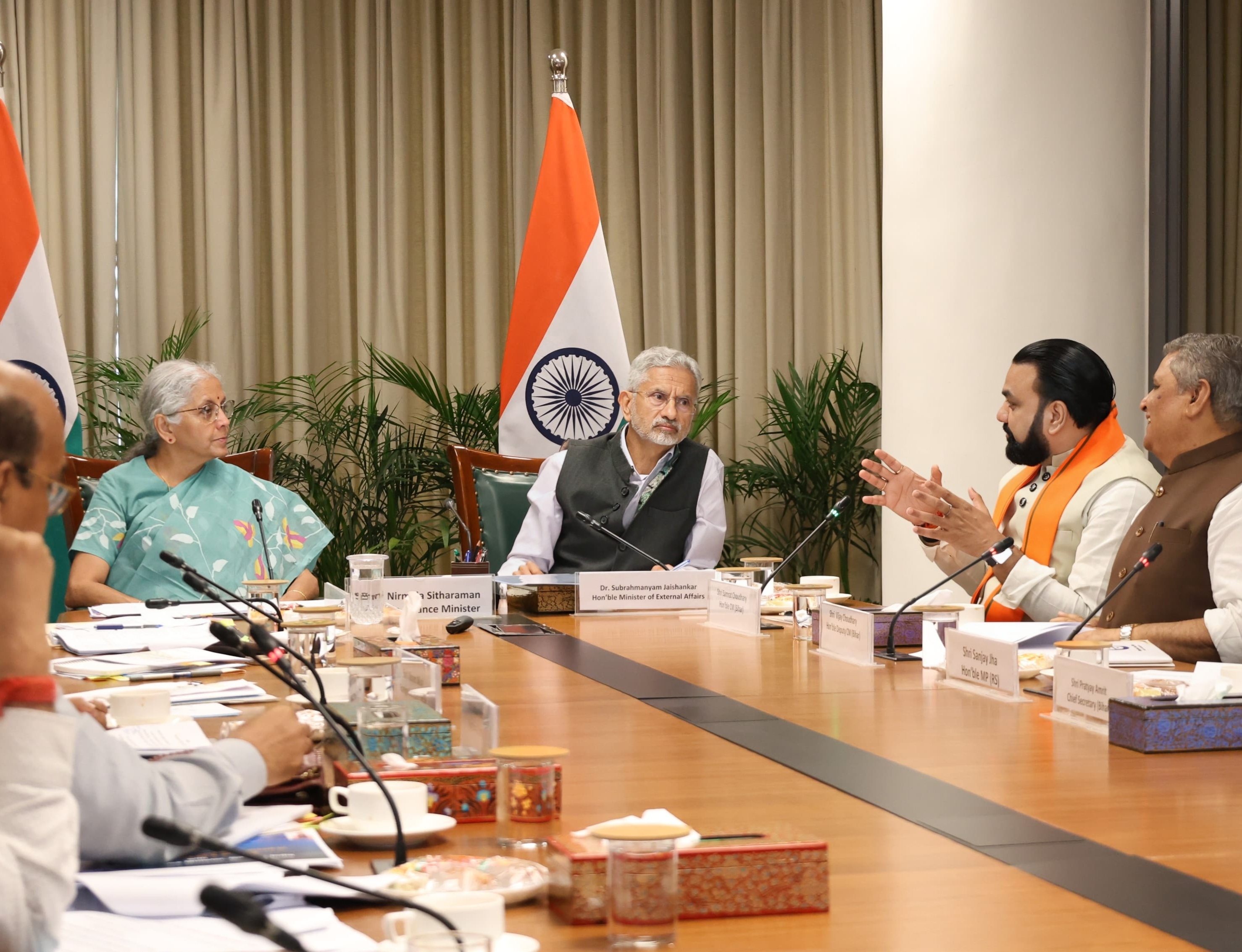 Samrat Choudhary meets FM Sitharaman, EAM Jaishankar in Delhi; Bihar's key issues discussed